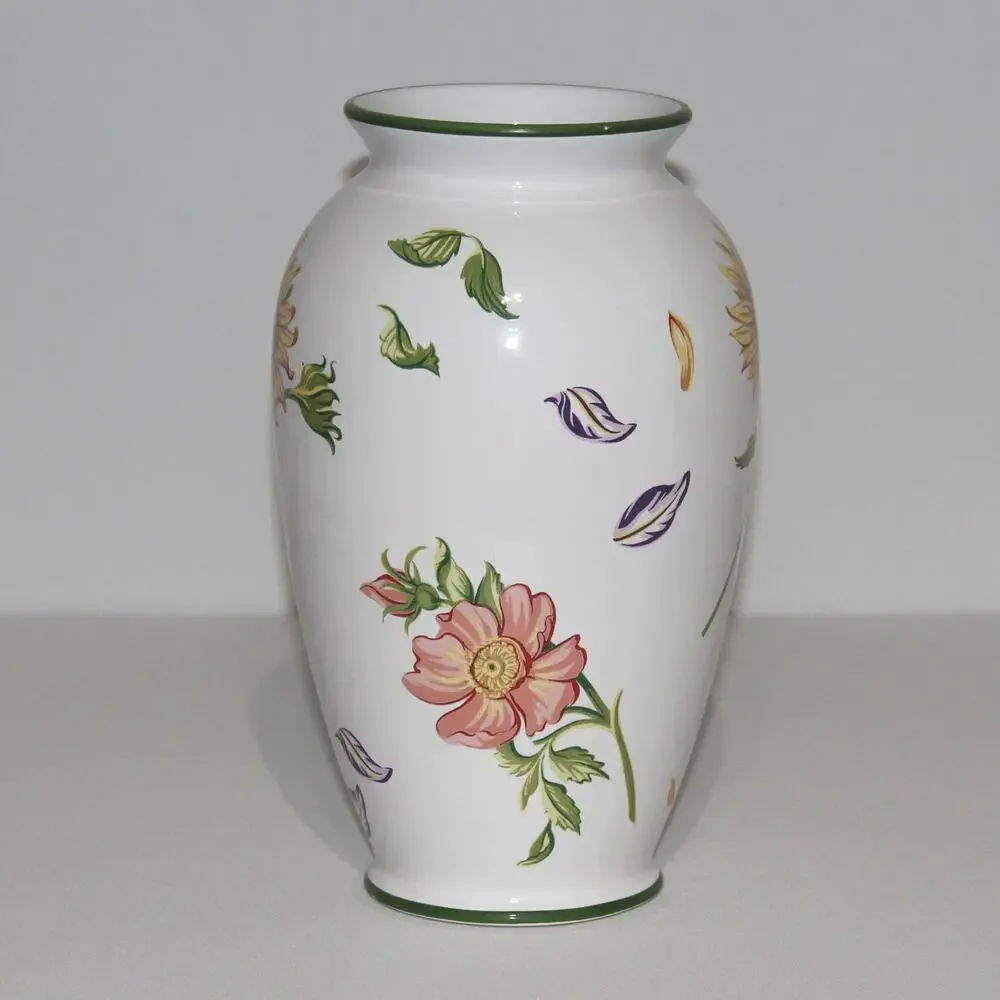Tiffany & Co. 'Tiffany Petals' Ceramic Vase 1998 Made in Portugal
